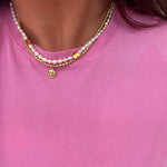 Load image into Gallery viewer, Pearl Hearts Vacay Necklace
