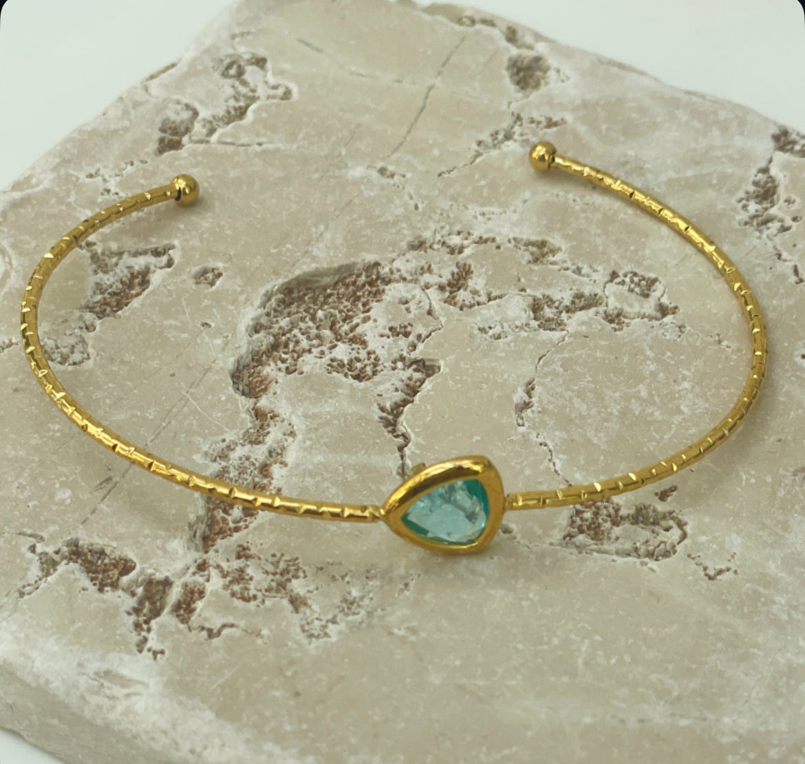 Aqua Glass Everyday Bangle