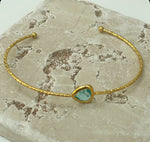 Load image into Gallery viewer, Aqua Glass Everyday Bangle
