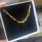Load image into Gallery viewer, Be the base Paperclip Necklace
