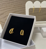 Load image into Gallery viewer, Rolo Double Hoop Earrings
