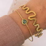 Load image into Gallery viewer, Aqua Glass Everyday Bangle
