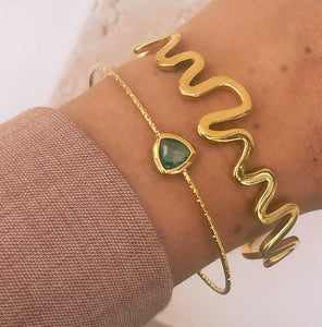 Aqua Glass Everyday Bangle