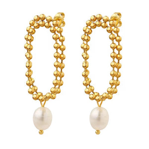 Pearl Layer Drop Earrings