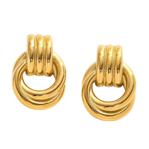 Gold Twisted Knot Earrings