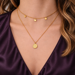 Load image into Gallery viewer, Aurora Coin Layer Necklace
