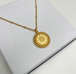 Load image into Gallery viewer, Sunburst Coin Necklace
