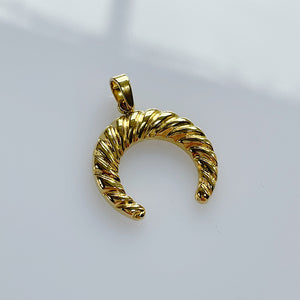 Mini Gold Coated Horn Charm