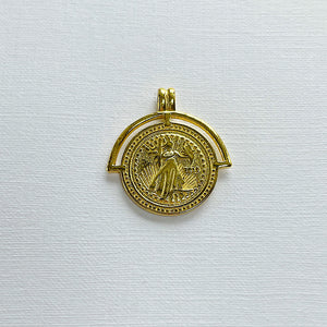 Mini Roman Arc Coin Charm