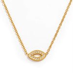 Load image into Gallery viewer, Mini Pavé Eye Necklace
