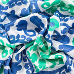 Load image into Gallery viewer, Nala Lightweight Cotton Scarf - Navy Blue/Green, Mosaic: One-size
