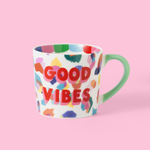 Load image into Gallery viewer, Good Vibes Painted Leopard Mug
