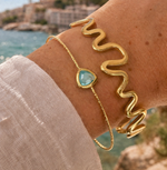 Load image into Gallery viewer, Aqua Glass Everyday Bangle - Pre Order
