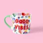 Load image into Gallery viewer, Good Vibes Painted Leopard Mug

