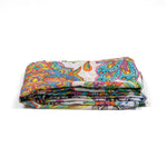 Load image into Gallery viewer, Gaia Lightweight Cotton Scarf - Blue/Multi, Mosaic Print: One-size
