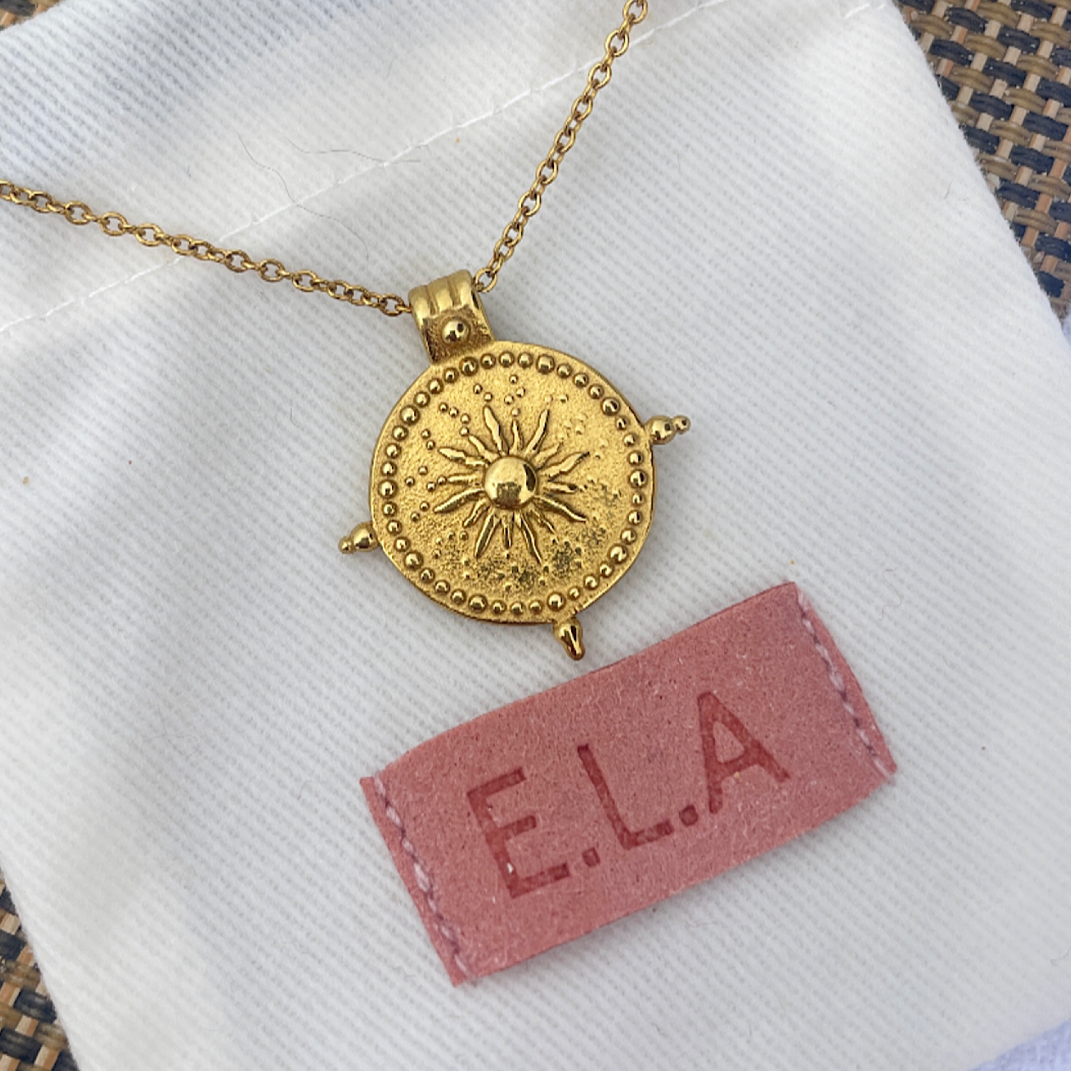 Sol Compass Coin Necklace