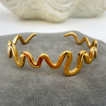 Load image into Gallery viewer, Wave Cuff Bracelet
