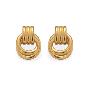Gold Twisted Knot Earrings