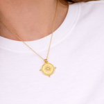 Load image into Gallery viewer, Sol Compass Coin Necklace

