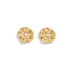 Load image into Gallery viewer, Molten Gold Statement Earrings
