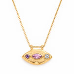 Load image into Gallery viewer, Amara Blush Eye Necklace

