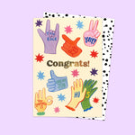 Load image into Gallery viewer, Congrats Hands Card
