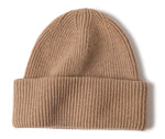 Load image into Gallery viewer, RIB KNIT BEANIE CAMEL BROWN
